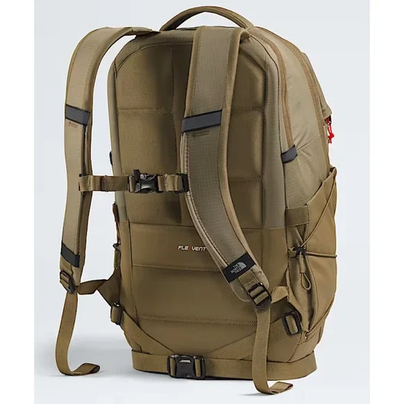 The North Face Borealis Backpack Cedar-Lava Red FlexVent Hiking Travel Pack - Picture 2 of 5